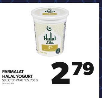 Real Canadian Superstore Parmalat halal yogurt, 750 g offer