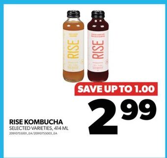 Real Canadian Superstore Rise kombucha, 414 ml offer