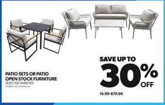 Real Canadian Superstore Patio sets or patio open stock furniture offer
