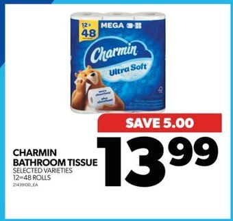 Real Canadian Superstore Charmin bathroom tissue, 12=48 rolls offer