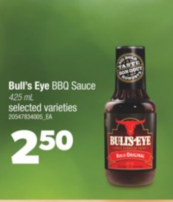 Real Canadian Superstore Bull's eye bbq sauce, 425 ml offer