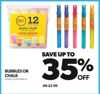 Real Canadian Superstore Bubbles or chalk offer