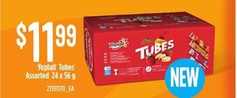 Loblaws Yoplait® tubes® assorted, 24 x 56 g offer