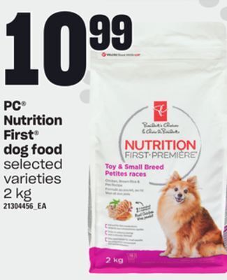 Loblaws Pc® nutrition first dog food, 2 kg offer