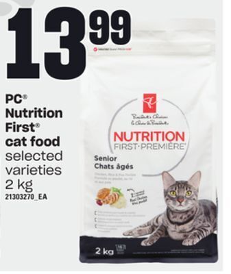 Loblaws Pc® nutrition first cat food, 2 kg offer