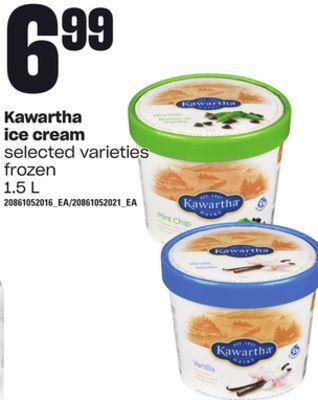 Loblaws Kawartha ice cream, 1.5 l offer