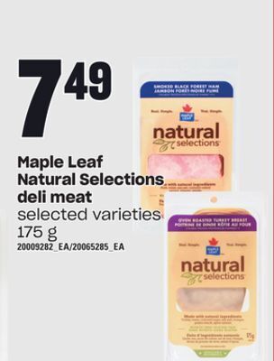 Loblaws Maple leaf natural selections, 175 g offer
