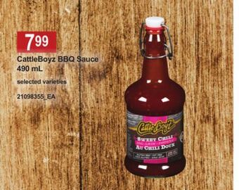 Loblaws Cattleboyz bbq sauce, 490 ml offer