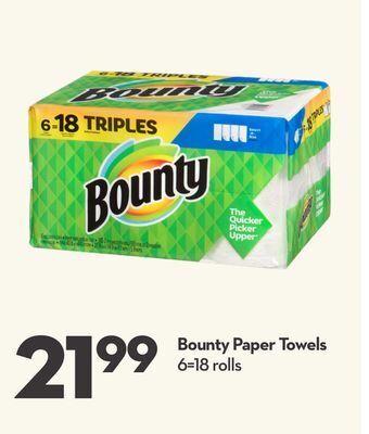 Longo's Bounty paper towels offer