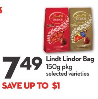 Longo's Lindt lindor bag offer