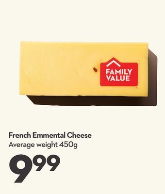 Longo's French emmental cheese offer
