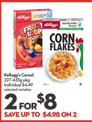 Longo's Kellogg's cereal offer