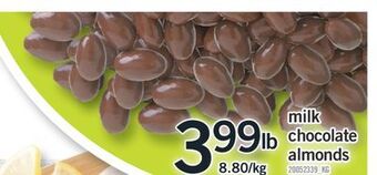 Fortinos Milk chocolate almonds offer