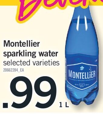 Fortinos Montellier sparkling water, 1 l offer