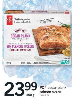 Fortinos Pc® cedar plank salmon, 500 g offer
