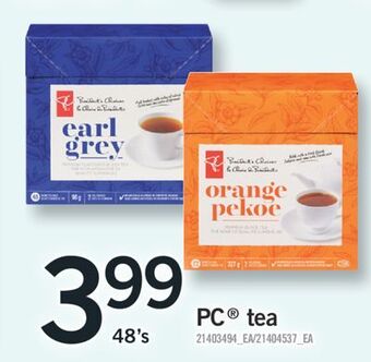 Fortinos Pc tea, 48's offer