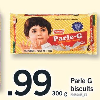Fortinos Parle g biscuits, 300 g offer