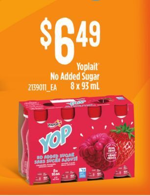Independent Grocer Yoplait® no added sugar, 8 x 93 ml offer