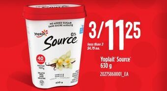 Independent Grocer Yoplait® source®, 630 g offer
