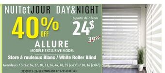 Hart White roller blind offer