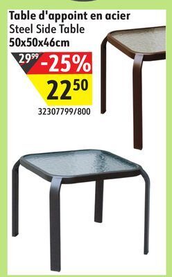 Sushi Shop Steel side table offer