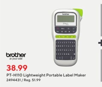 Staples Brother pt-h110 lightweight portable label maker offer