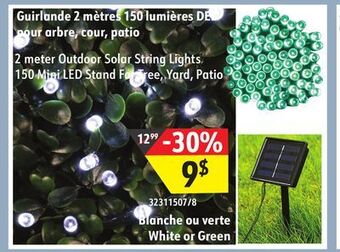 Sushi Shop 2 meter outdoor solar string lights 150 mini led stand for tree, yard, patio offer