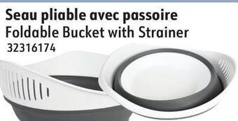 Sushi Shop Foldable bucket with strainer offer