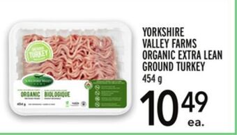 Metro Yorkshire valley farms organic extra lean ground turkey offer