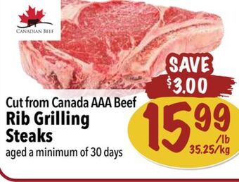 Farm Boy Rib grilling steaks offer