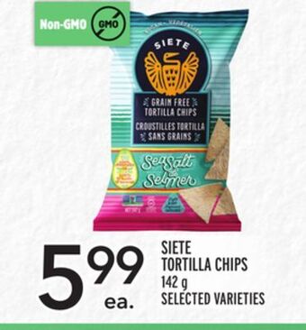 Metro Siete tortilla chips offer