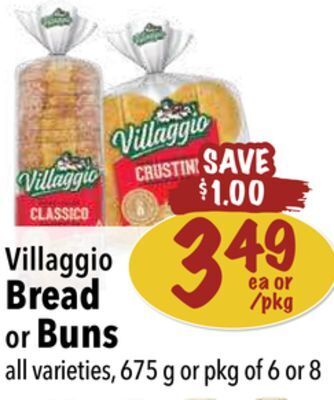 Farm Boy Villaggio bread or buns offer