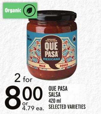 Metro Que pasa salsa offer