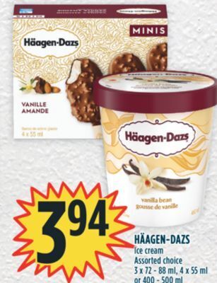 Marché Adonis Häagen-dazs ice cream offer