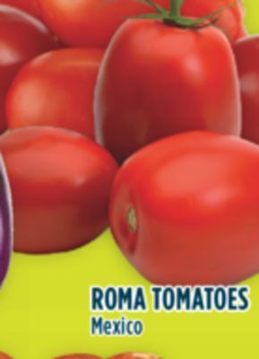 Marché Adonis Roma tomatoes offer