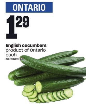 Zehrs Markets English cucumbers offer