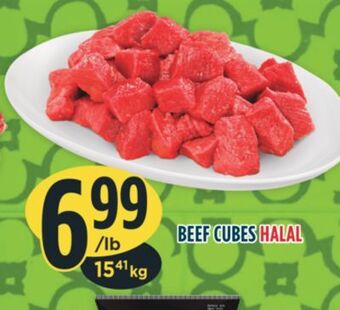 Marché Adonis Beef cubes halal offer
