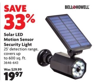 Home Hardware Solar led motion sensor security light offer