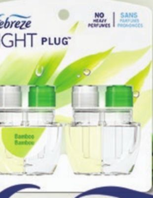 Giant Tiger Febreze light plug refills offer