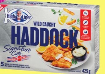 Giant Tiger High liner english style frozen haddock offer