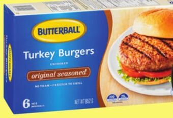 Giant Tiger Butterball turkey burgers offer