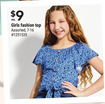 Giant Tiger Girls fashion top offer