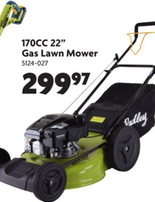 Home Hardware 170cc 22 gas lawn mower offer