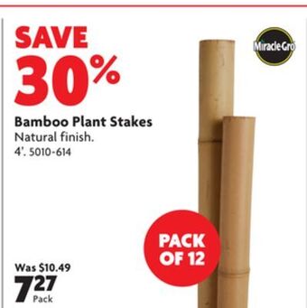 Home Hardware Bamboo plant stakes offer