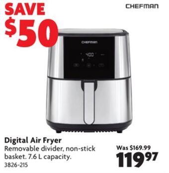 Home Hardware Digital air fryer offer
