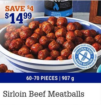 M & M Food Market Sirloin beef meatballs offer