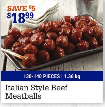 M & M Food Market Italian style beef meatballs offer