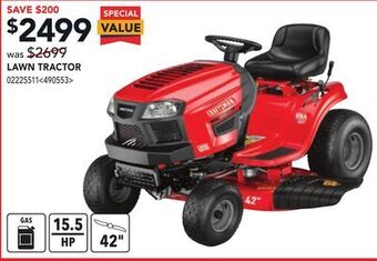 RONA Craftsman lawn tractor offer