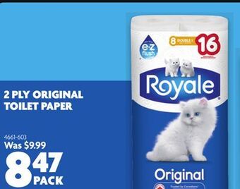 Home Hardware 2 ply original toilet paper offer