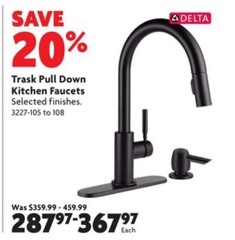 Home Hardware Trask pull down kitchen faucets offer